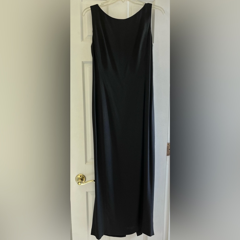 Elegant Dark Grey Sleeveless Dress
